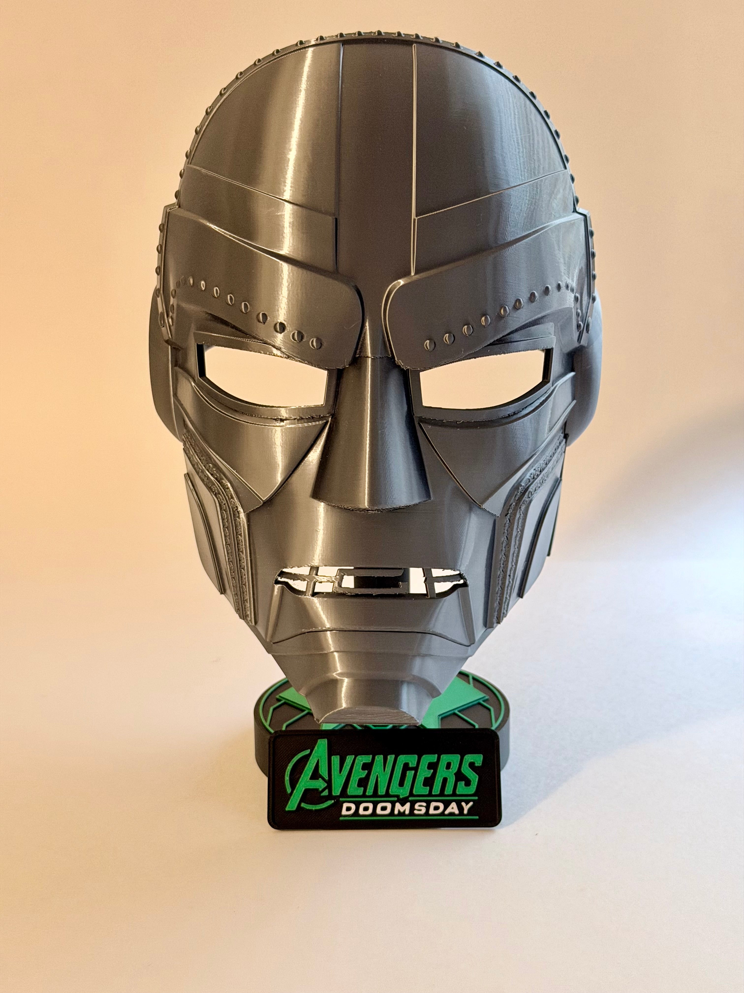 Avengers Doomsday Doctor Doom Inspired 3D Printed Mask – Premium Cosplay Helmet & Collector Display Prop