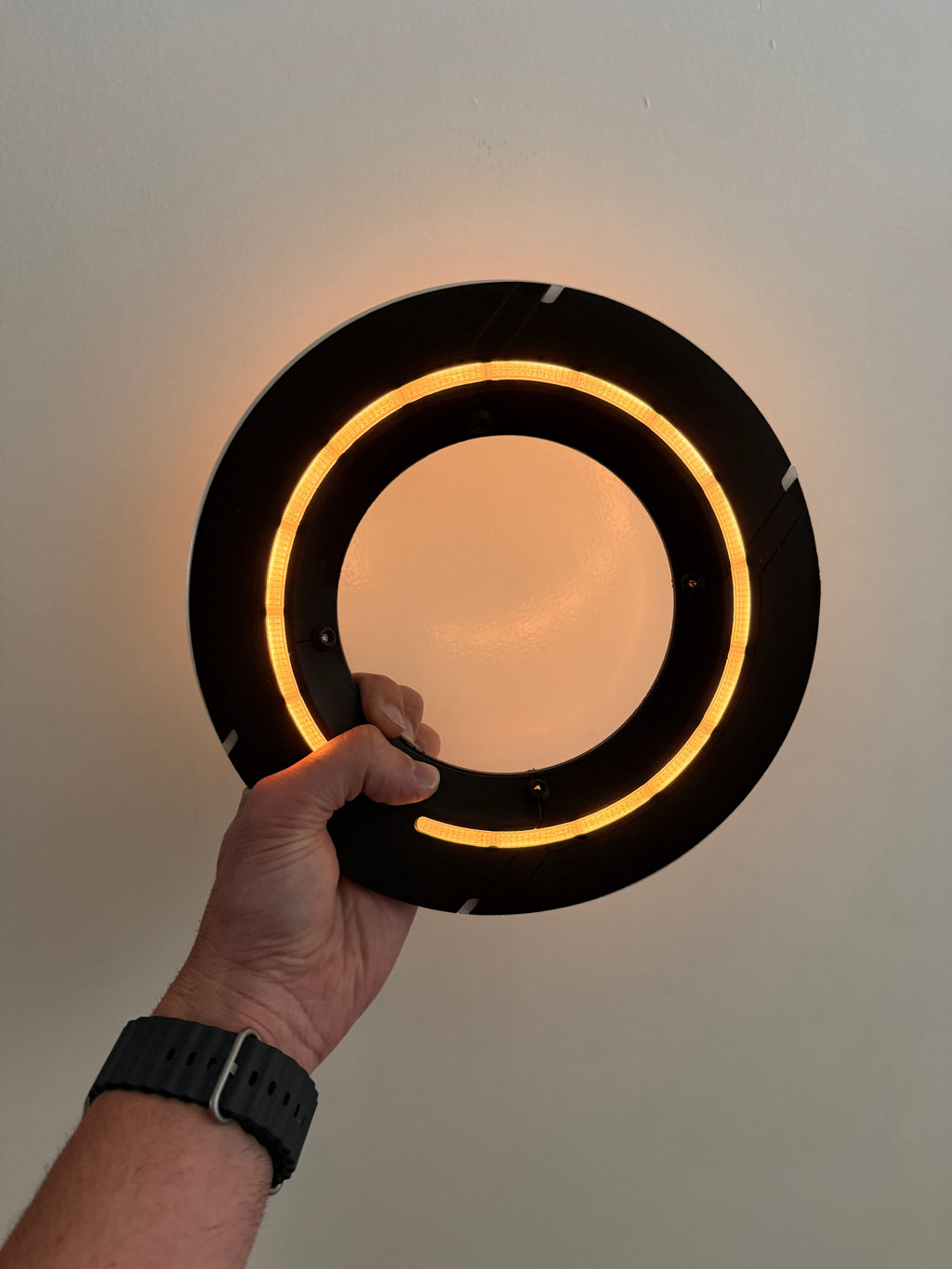 TRON Legacy Identity Disc Replica – LED Light & Sound FX with Display Stand | USB-C Rechargeable