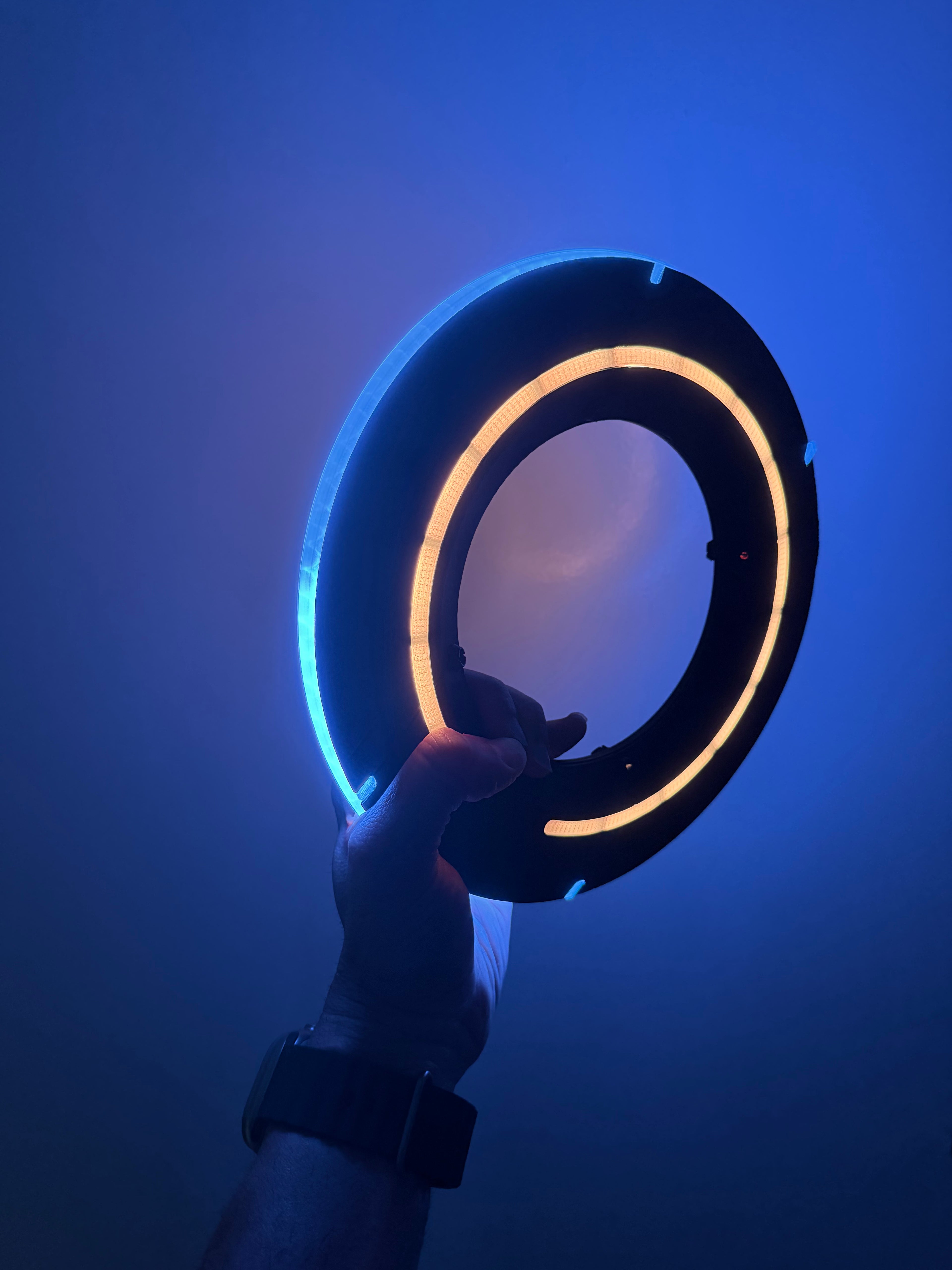 TRON Legacy Identity Disc Replica – LED Light & Sound FX with Display Stand | USB-C Rechargeable