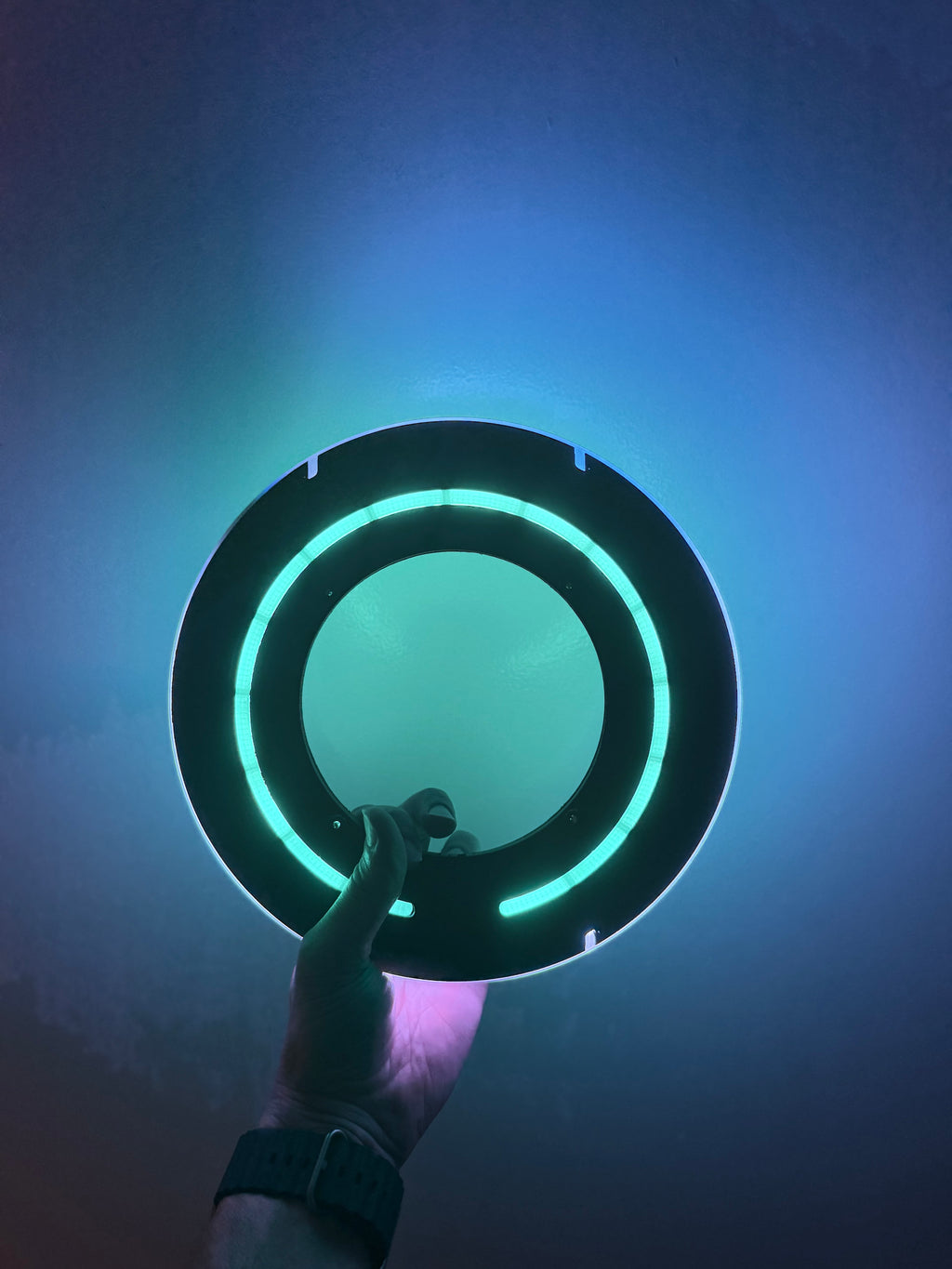 TRON Legacy Identity Disc Replica – LED Light & Sound FX with Display Stand | USB-C Rechargeable