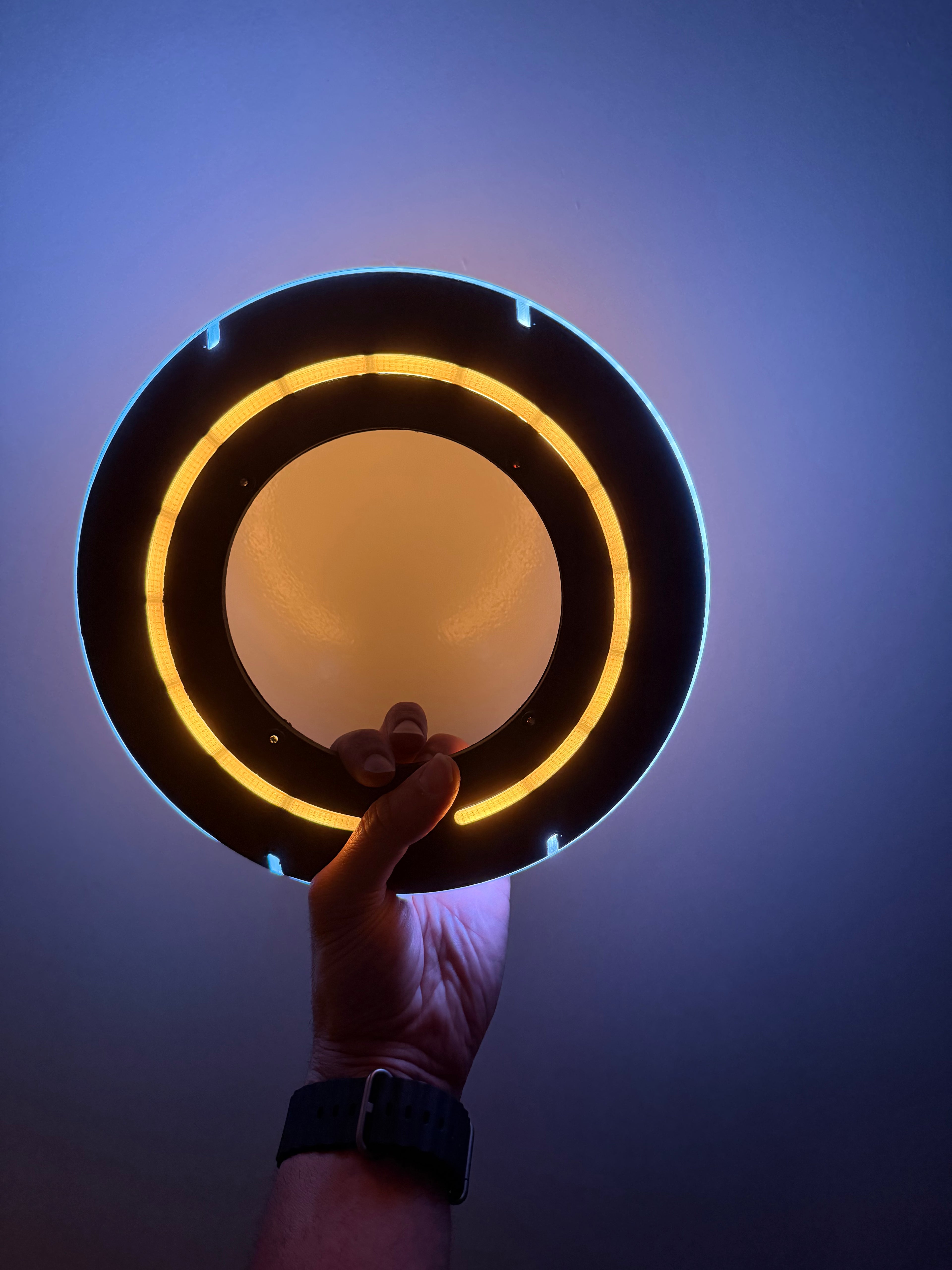 TRON Legacy Identity Disc Replica – LED Light & Sound FX with Display Stand | USB-C Rechargeable