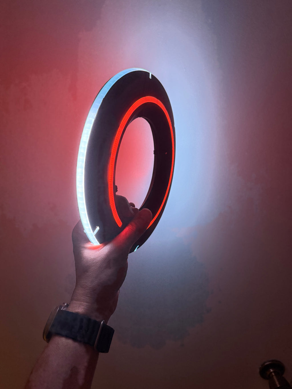 TRON Legacy Identity Disc Replica – LED Light & Sound FX with Display Stand | USB-C Rechargeable