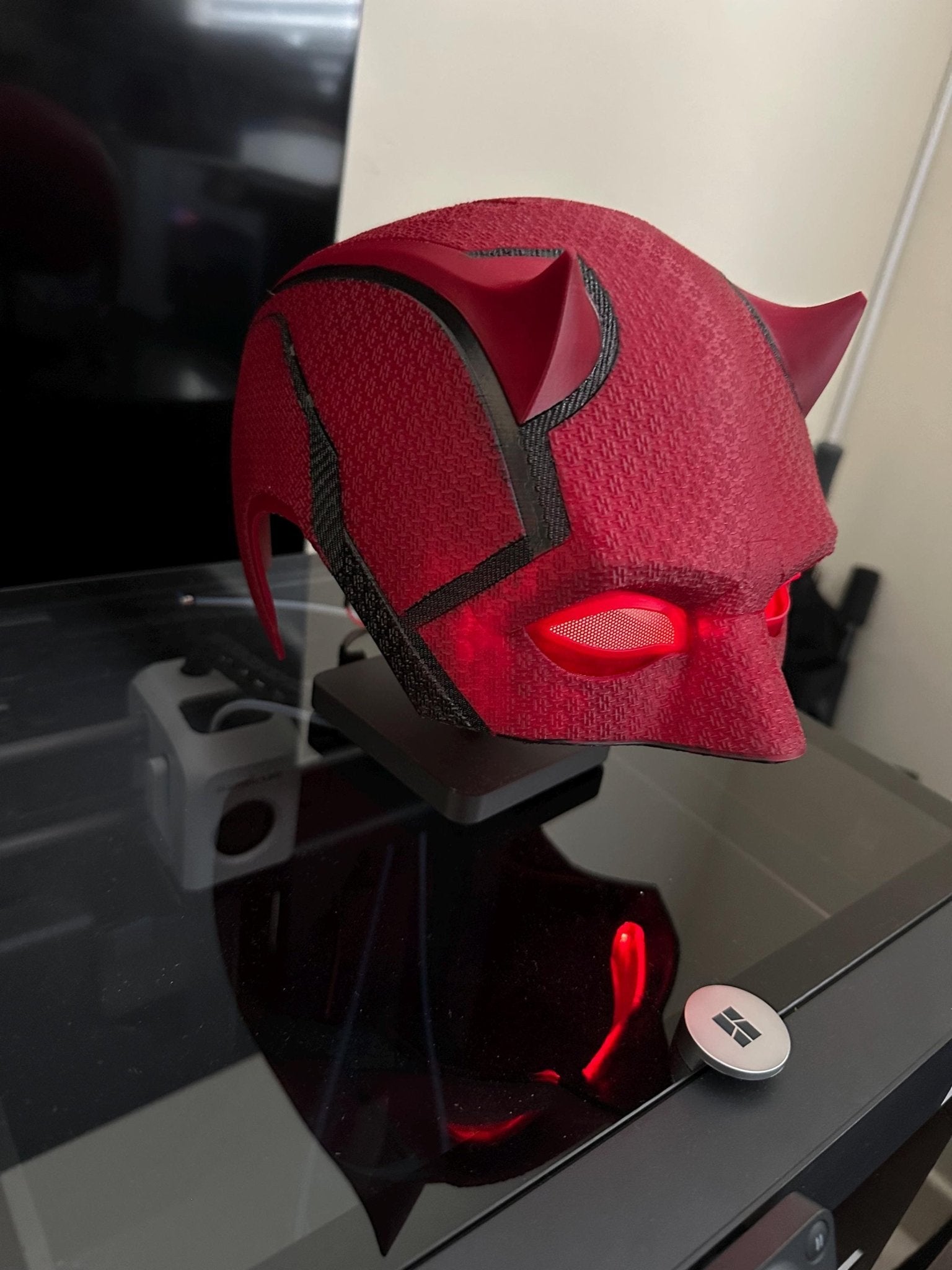 Daredevil Cowl - 3D Printed Cosplay Mask - Born Again 2025 - JNP DESIGN STUDIOS